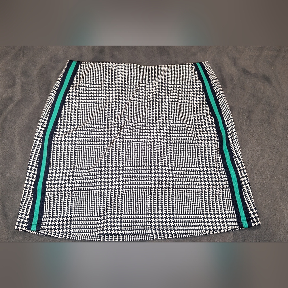 NEW Polo Golf Ralph Lauren Performance Skort Navy Blue Houndstooth Medium